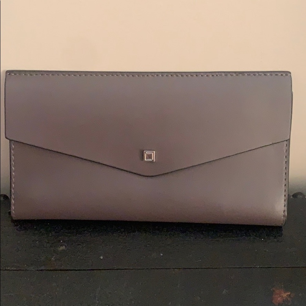 NWT Lodis leather wallet w/ lots of slots coin zip